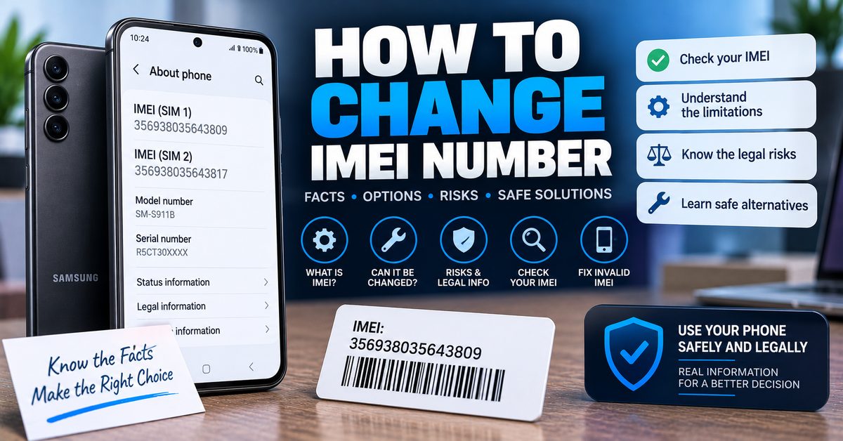 How to change IMEI number on Android, with IMEI information, risks, limitations and safe alternatives
