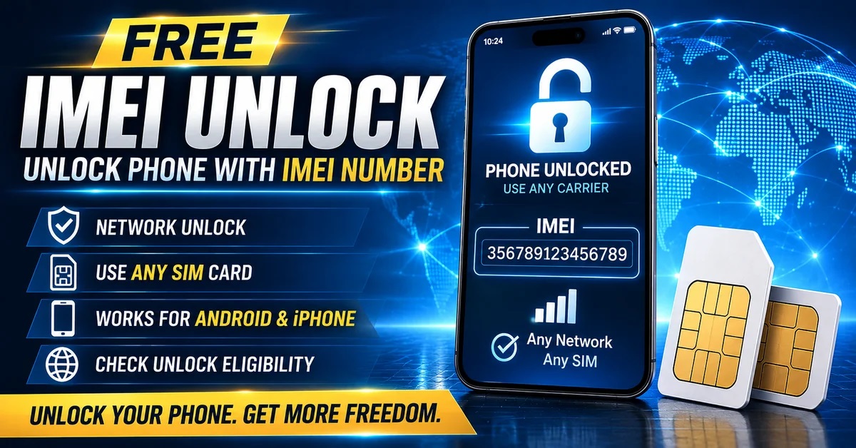 Free IMEI unlock tool for unlocking a phone with an IMEI number