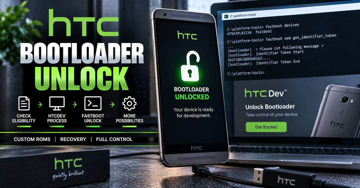 HTC bootloader unlock using HTCDev and Fastboot tools
