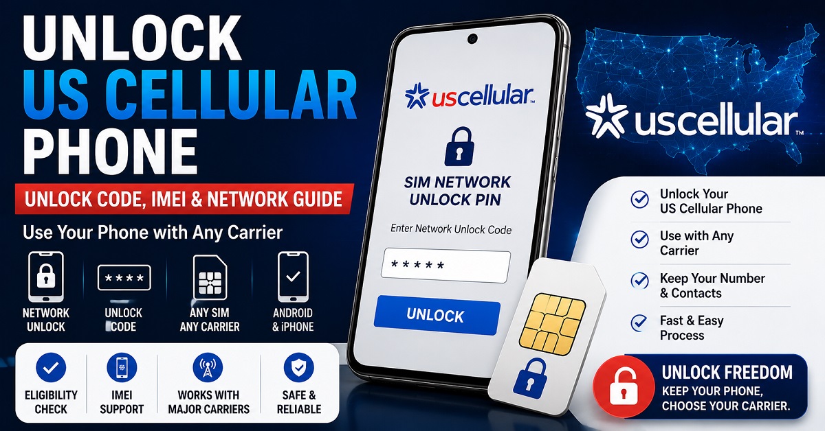 How to unlock a US Cellular phone with unlock code and IMEI